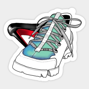 wear comfortable shoes Sticker